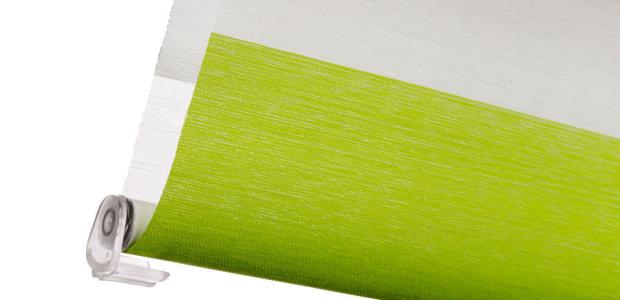 sun collection Doppelrollo Unterstab bunt links